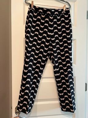 kate spade Black Leggings with White Butterfly Print